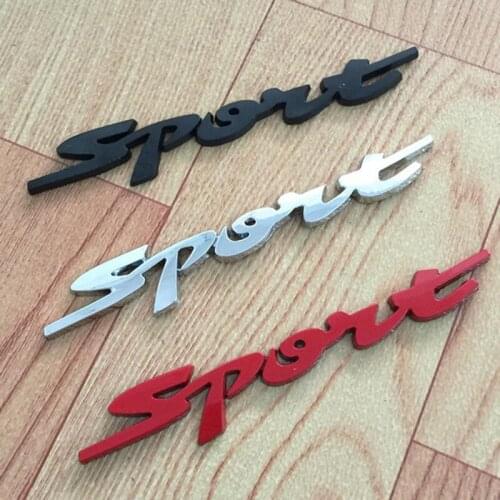 Sport Version Metal Car Sticker Sports Labeling Word Letter 3D Chrome Car Decal Sticker Emblem Badge Decal for Car Auto Decor
