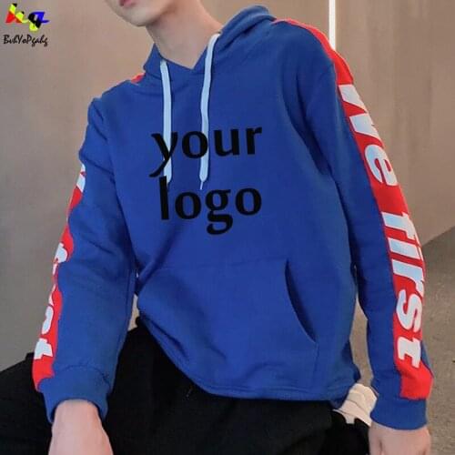 Mens custom LOGO hoodie mens and womens cashmere fabric hip-hop streetwear printed logo text pullover sweatshirt hoodie