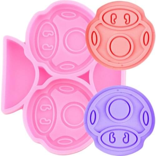 Mushroom Straw Topper Silicone Molds Craft Keychain Epoxy Resin Mould Necklace Jewelry Mold Candy Fondant Chocolate Moulds