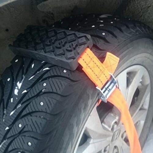 1/2PCS Universal Snow chain Durable PU Anti-Skid Car Tire Traction Blocks Snow Mud Sand Tire Chain Straps For Snow Mud Ice Road