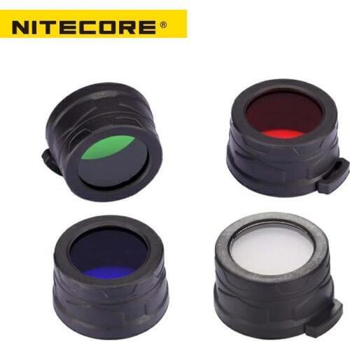 1pc Nitecore Colour Filter(40mm) NFR40 NFB40 NFG40 NFD40 suitable for EA4 P25 flashlight with head of 40mm