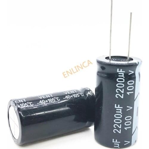 9pcs/lot 100V 2200UF 22*40 20% RADIAL aluminum electrolytic capacitor 2200000nf 20