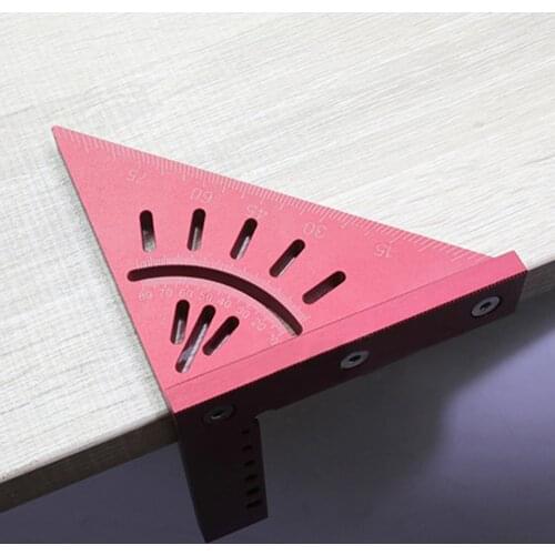 90°45° Triangulation Analytical Instruments Woodworking Angle- Ruler Stainless Steel Aluminum Alloy Measuring Tools