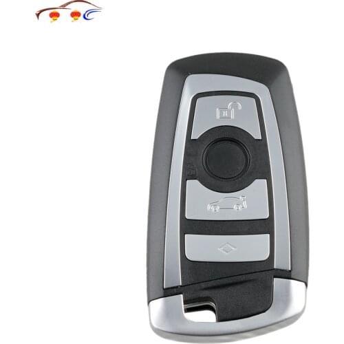 B03 4 Buttons Smart Remote Key Case Shell For BMW 5 7 Series with Emergency Blade Keyless Entry Fob Car-Styling Alarm Cover