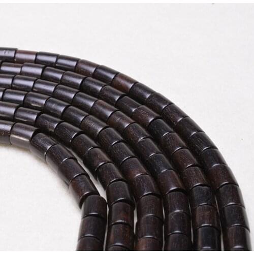 8mm Beads For Jewelry Making MOFRGO Natural Ebony Wood Beads Handmade DIY Accessories Fit Beads Bracelet Necklace Dropshipping
