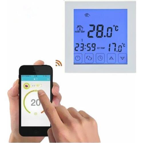 Black/White Smart Thermostat WiFi Android and iOS App Control Weekly Programmable Room Warm Temperature Controller AC200V-240V