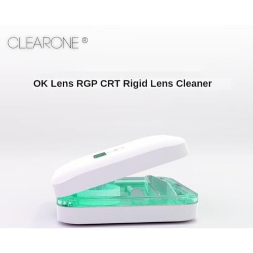 CLEARONE Orthokeratology Lens Cleaner RGP Cleaning Case OK Rigid Lens Electric Automatic Cleaning Machine Myopia CRT