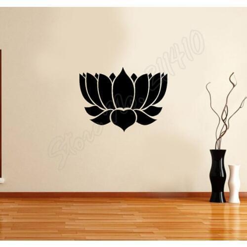 Lotus Flower yoga studio decal Living Room Decor Home Decal Removable Vinyl Art Wall Sticker B304