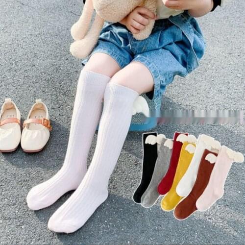 Kids Socks Toddlers Girls Angel Wing Knee High Long Sock Soft Cotton Baby Girl Children socks