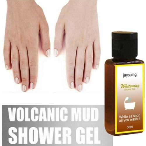 30ml Volcanic Mud Shower Gel Full Body Wash Quick Whitening Shower Care Deep Cream Bathing Cleansing Skin Gel Body Exfoliat Z4Y3