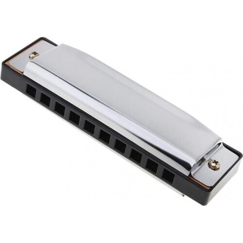 10 Holes Blues Harmonica Musical Instrument Stainless Steel Mouth Organ for Children Gifts