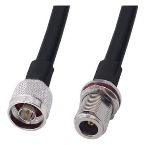 RG58 Cable N Male to N Female jack Bulkhead Nut Connector WiFi Antenna Extension Pigtail jumper cable