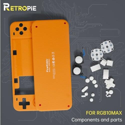 For POWKIDDY RGB10 Max handheld Game Players Shell Game Console Accessories Conductive Adhesive Button Max IPS Screen 3D Rocker