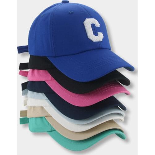 Baseball Cap Hip Hop Street Solid C Letter Adjustable Hat for Men Blue White Trucker Caps Outdoor Sport Dancer Hat Gorras Hombre