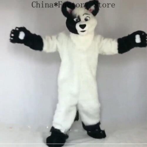 Long Fur Fox Dog Mascot Costume Party Fursuit Furry Suits Party Game Cartoon Dress Outfits Carnival Halloween Easter Ad Clothes
