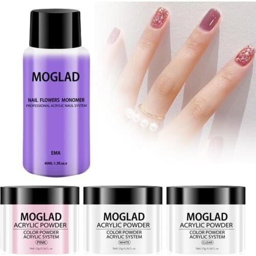 Nail Crystal Powder Fashion Acrylic Nail Liquid Eco-friendly Long Lasting Stylish Nair Art Extension Tool