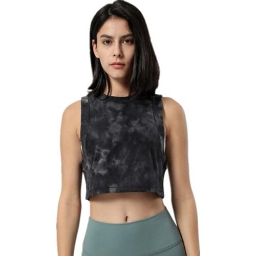 UA_ROCK Summer Loose Breathable Vest Sports Top 2021New Fitness Tank Women Running Training Blouse Crop Top Quick dry Yoga Vest