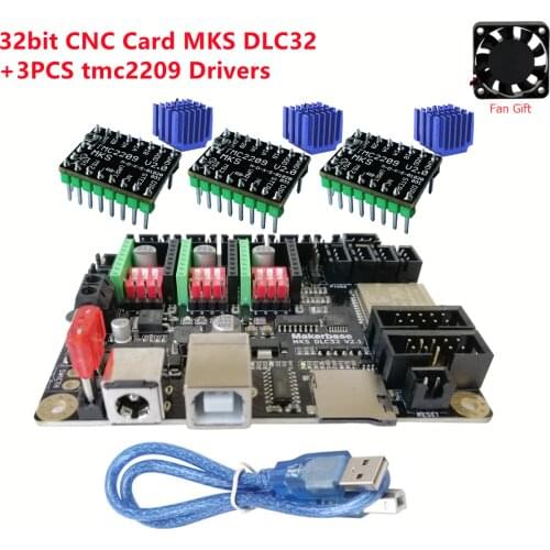 CNC Laser engraving controller 32 bit control card GRBL upgrade parts MKS DLC32 v1.1 plate MINI lazer engraver motherboard
