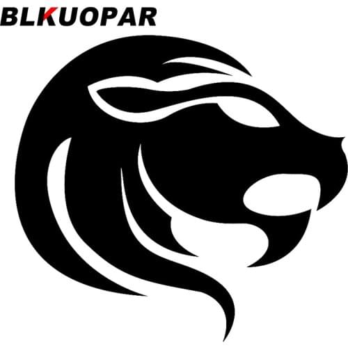 BLKUOPAR for Lion Zodiac Car Stickers Sunscreen Decals Fashionable Occlusion Scratch Vinyl Material Suitcase Waterproof Decor