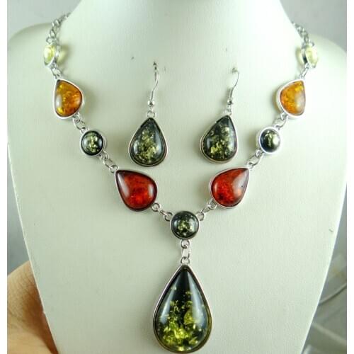 Natural stone Turquoises Quartz Crystal Opal tiger eye Amber Water droplets Pendant for diy Jewelry making earring necklace