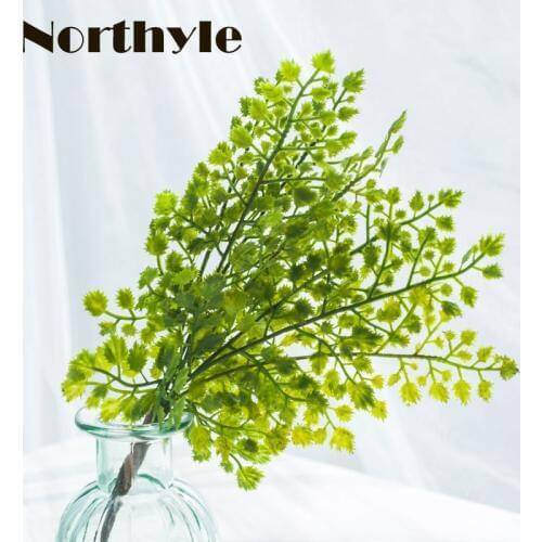Northyle Fake Ginkgo Leaf Artificial Greenery Garden Decoration DIY Artificial Plants Home Decoration