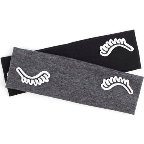 Toddler Eyebrow Pattern Solid Color Soft Headband Turban Casual Baby Elastic Headwear Fashion new Headwrap Hair Accessories