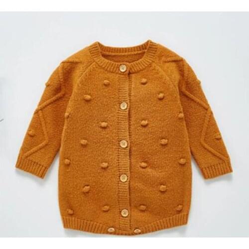 Autumn Baby Girls Long Sleeve Pure Color Rompers Jumpsuit Clothes Cute Kids Baby Girl Knit Clothes Rompers