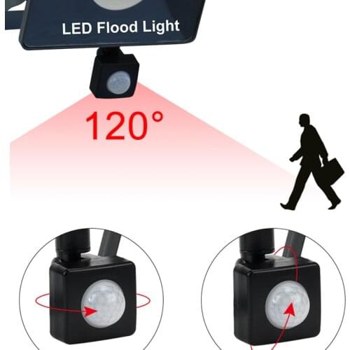 PIR Induction lamp 30W 50W 100W LED Lights LED Indoor And Outdoor Corridor Path Projector Movement Sensor flood lighting