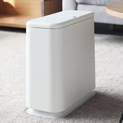 Pressing Type Plastic Trash Can Garbage Bin Waste Bins Rubbish Dustbin Office Bathroom Sanitary Storage Bucket Cleaning Tools
