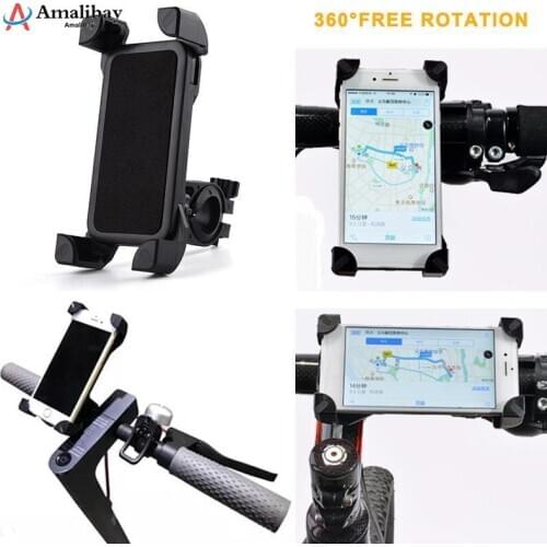 Phone Stand Holder for Xiaomi M365 Adjustable Anti-Slip Universal 360 Degree Rotation Scooter Mount for Xiaomi Mijia M365 Parts