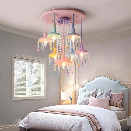 Childrens Room Ceiling Lights Crystal Lighting Creative Bedroom Room Lamp Nordic Living Room Dining Room Ceiling Light Fixture