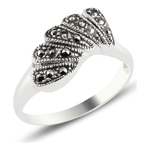 Silver 925 Sterling Marcasite Ring