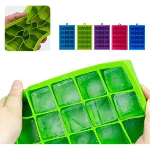 Silicone Form for Ice Mold Tray Fruit Popsicle Ice Cream Maker for Wine Party Kitchen Bar Drinking Accessories 5 Colors