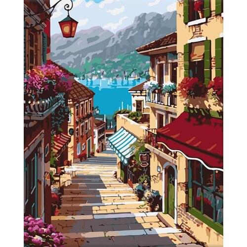 The Ladder Of Love Digital Painting Handpainted Oil Painting On Canvas Abstract Art Landscape Diy Oil Painting 2