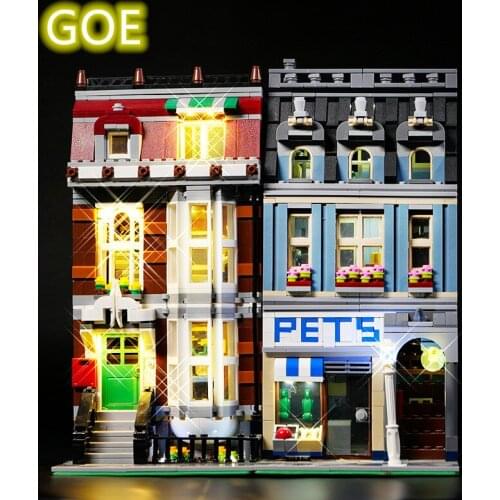 Led Light Kit For Pet Shop Supermarket Building Block Model Lighting Set Compatible With 10218(Only LED Light included)