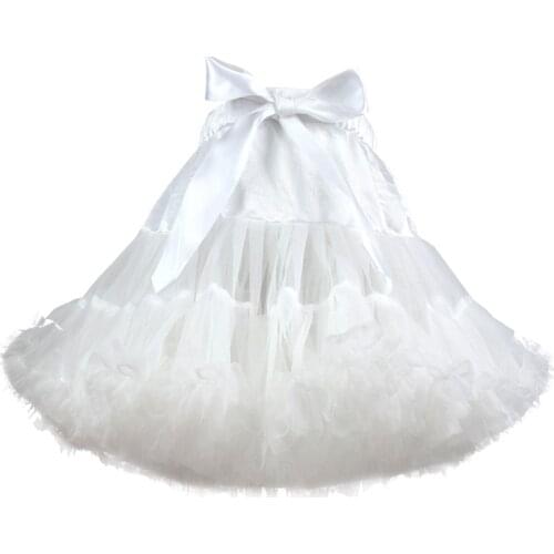 Baby Girls Fluffy Tutu Skirt Tulle Birthday Party Tiered Princess Tutu 2022 Underdress Lolita Petticoat