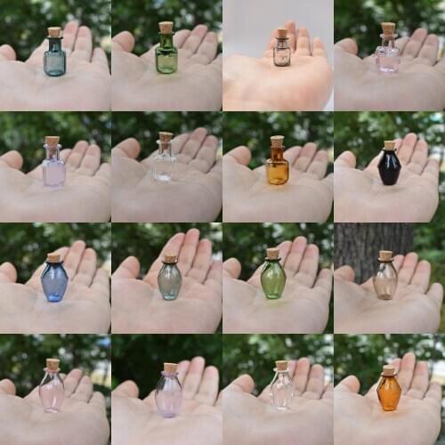 1Pcs/2pcs 1/12 Mini-striped Teacup, Glass Goblet, Float Bottle, Wine Bottle, Glass Vase Simulation Furniture Model Toys