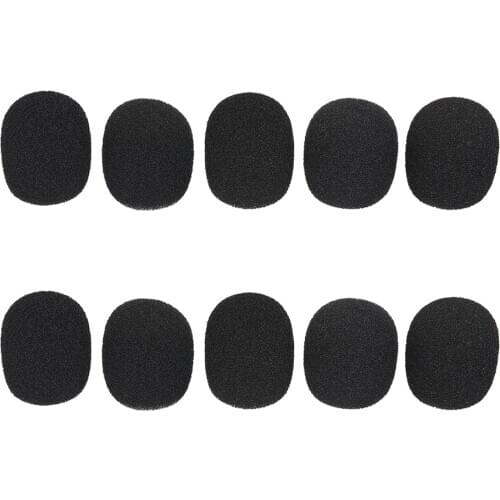 10pcs/20pcs /lot Foam Microphone Windscreen Mic Foam Cover 9mm inner diameter for Headset Microphone Computer Game Microphone