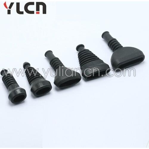 25 pcs 2/3/4/5/6 Pin Connector sheath silica gel sheath injection nozzle connector rubber boots cover cap