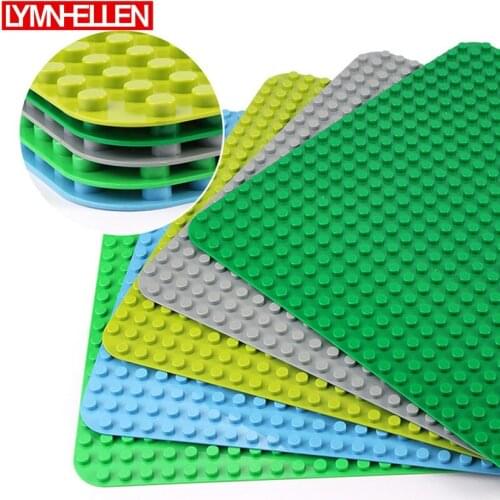 5 Pcs 24*24 Dots Classic Plates Compatible Large Particles Blocks Base Plates Assembly City Dimensions Building Toys Child Gifts