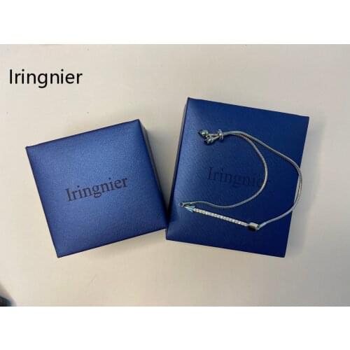 Iringnier Cross Bracelet in 925 Sterling Silver with White Gold Plated Link Anklet Bracelet Jewelry Gift for Women