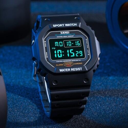 New SKMEI Digital Watch Mens Watches Chrono Alarm Calendar Sport Wrist Watch Waterproof Male Electronic Clock relogio masculino