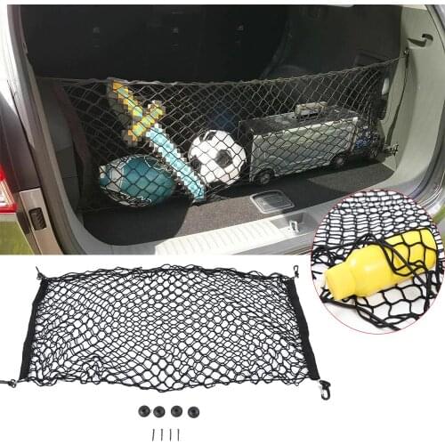Black Rear Trunk Cargo Envelope Net Storage Bag Fit For Toyot 4Runner 2010-2020