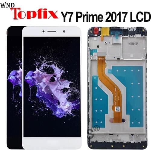 For Huawei Y7 2017 LCD Display Touch Screen Y7 Prime 2017 Display With Frame TRT-L21 LX1 LX2 LX3 replacement Enjoy 7 Plus LCD