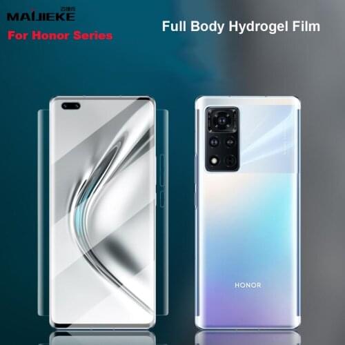 Full Cover side Front Back Hydrogel Film for Honor V40 pro Max V30 Honor 30 pro max Honor 20 pro lite P20 pro Screen Protector