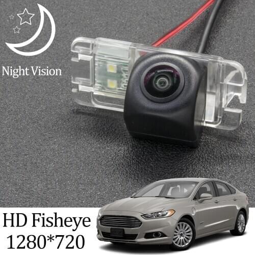 Owtosin HD 1280*720 Fisheye Rear View Camera For Ford Fusion sedan 2013 2014 2015 2016 Car Parking Accessories Vehicle Cameras