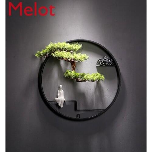 Chinese Zen Welcome Pine Living Room Corridor Wall Hangings Light Luxury Wall Small Wall Hanging
