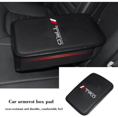 Car Armrest Mat Cover Seat Arm Rest Covers Storage Protection Cushion For TRD Toyota Corolla Rav4 Auris Camry Yaris CHR Avensis