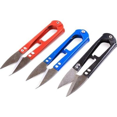 Multicolor Trimming Sewing Scissors Nippers U Shape Clippers Stainless Steel Embroidery Craft Scissors Tailor DIY Sewing Tool