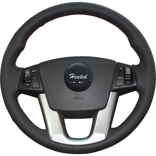 Steering Wheel Cover for Kia Sorento 2009-2014 Kia Cadenza K7 2011-2015 Microfiber leather braid on the steering wheel